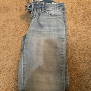 Jessica Simpson kiss me lace up ankle jean